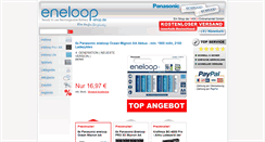 Desktop Screenshot of eneloop-shop.de